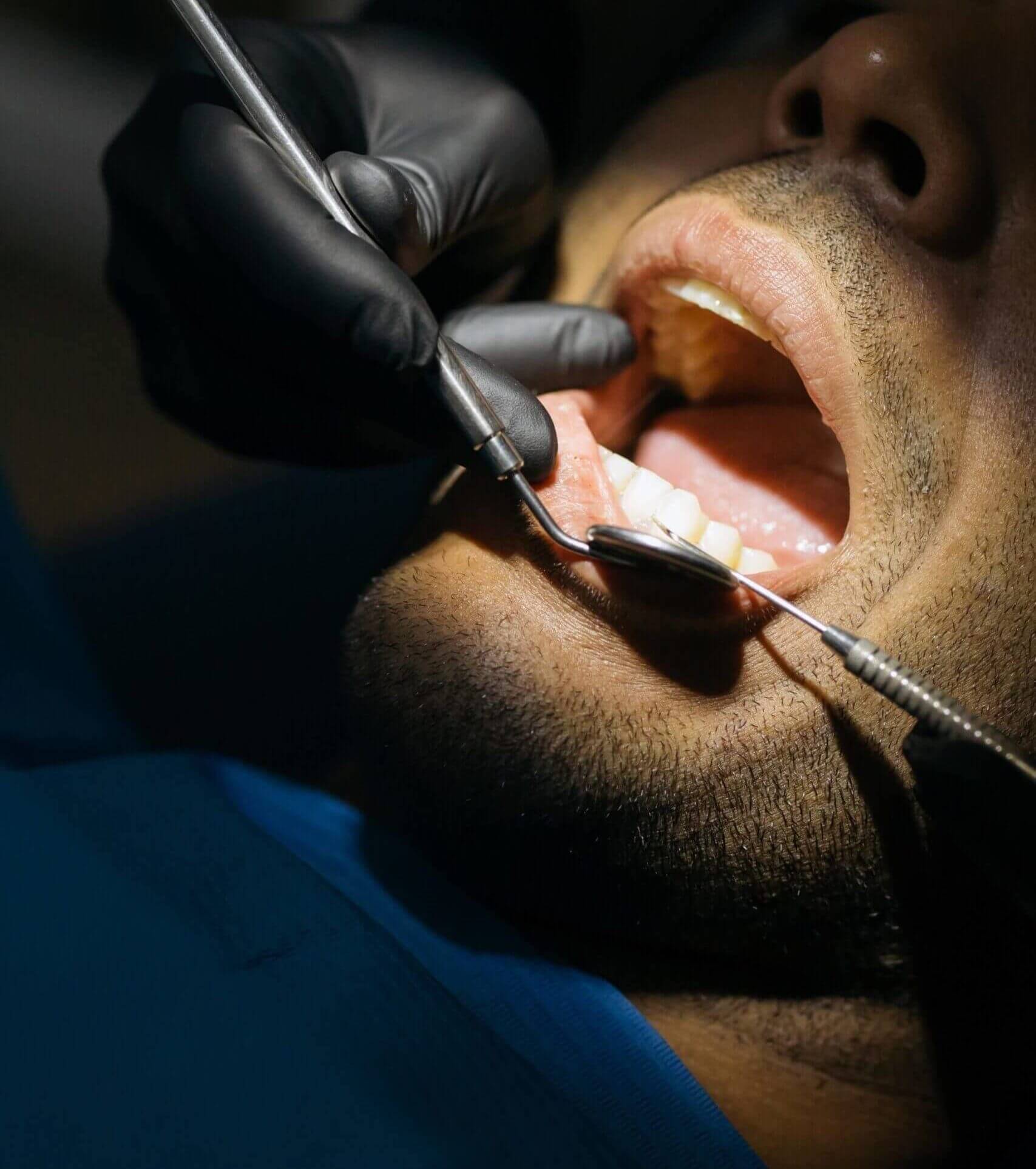 A patient being treated by our emergency dentist in Garland, TX