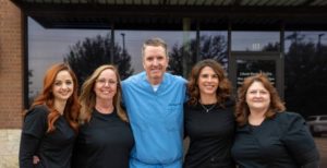 Dentist in Garland, TX, Dr. Scott Dooley, with his team.